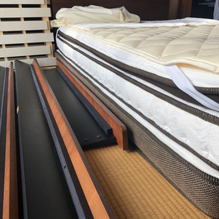 ‼【お取引き者決定】️買い得値下げ‼️5万円→4.2万円　ニトリセミダブルベット＆ダブルマットレス(Nスリープ)＆敷布団マット＆他２点