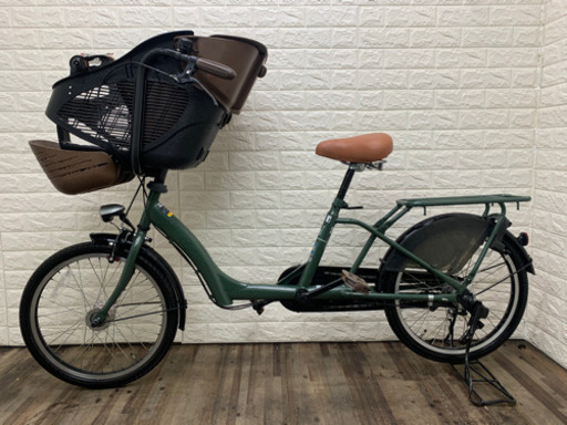 子供乗せ自転車　グリーン　20インチ