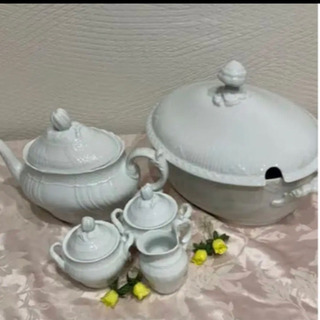 値下げ❗リチャードジノリ4点スープチューリン、ティーポット、シュガー、ポット