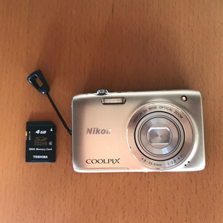 デジカメ(Nikon COOLPIX S3100) SDカード付...