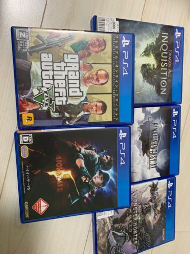 PS4とソフト５本セット