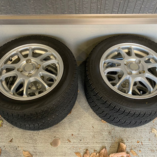 ブリヂストンスタッドレスバリ山155/65R14 2016年製4本セット！