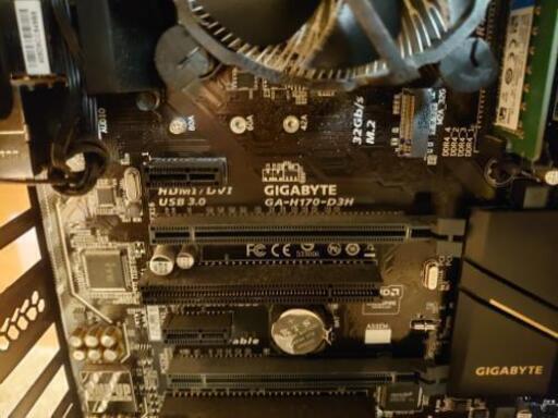 中古 core i5-6600、GIGABYTE GA-H170-D3H、MEM16GB、intel SSD80GB