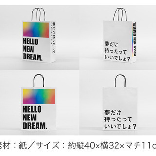 2枚セット/hello new dream紙袋