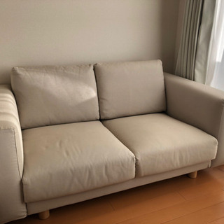 【ネット決済】IKEA ソファ ノルスボリ 2人掛け ベージュ