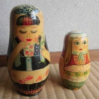【中古】ロシア民芸品 マトリョーシカ人形