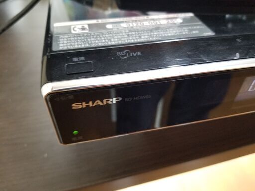 SHARP ブルーレイディスクレコーダー BD-HDW65　動作品 Bluray