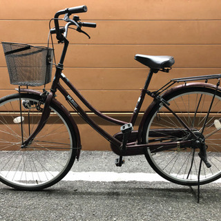 上尾市・さいたま市　自転車　26インチ　赤　ワインレッド　ママチャリ　