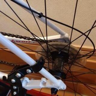 クロスバイク　自転車　scott alloy 6061　24段変速　サイドスタンド付き