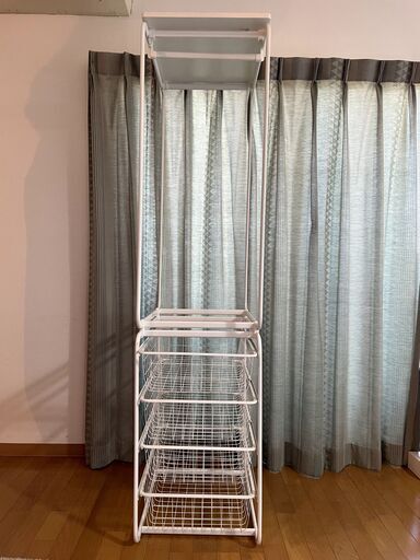 Ikea Algot アルゴートシステム フレーム ハンガーレール ワイヤーバスケット 1つ目 ちょり 川崎の収納家具 棚 シェルフ の中古あげます 譲ります ジモティーで不用品の処分