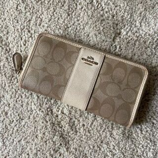 【ネット決済・配送可】【中古】COACH 長財布