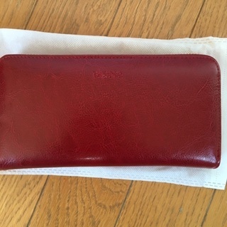 【ネット決済・配送可】バルコスの赤長財布