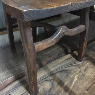 お渡し決定【焼杉無垢材】沖縄工房　ダイニングセット