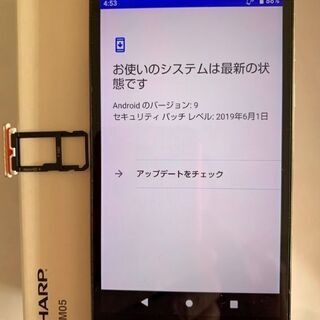 SHARP ACUOS sense lite SH-M05 SIM FREE - 半田市