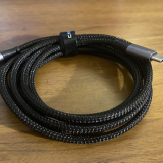 【値下げ】USB-C ナイロン編みケーブル 2m ブラック