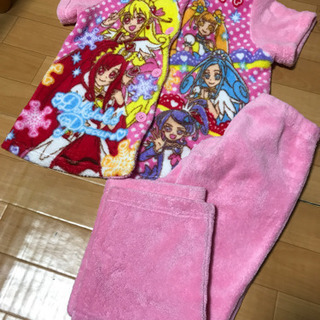 美品★ドキドキプリキュアフリースセット(ピンク120)