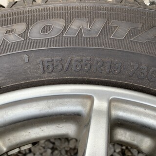 155/65R13 スタッドレスタイヤ＋アルミホイール 4本セット