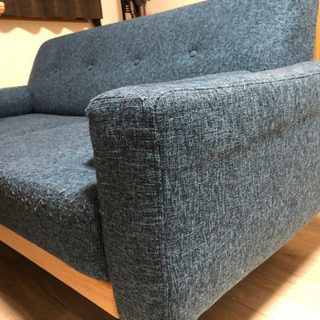 【中古】LOWYAのソファーと無印良品のダイニングテーブルセット