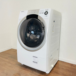 SHARP ES-S70-WL ドラム式洗濯機 プラズマクラスター - darkflix.blog.br