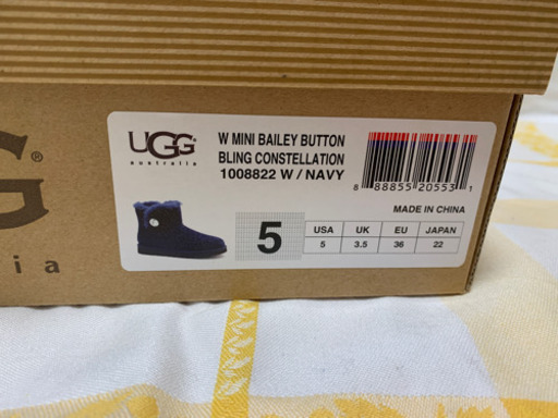 UGG ブーツ　未使用品　22cm ネイビー