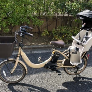 【美品】1万円相当の純正レインカバー付！子乗せ電動自転車Pana...