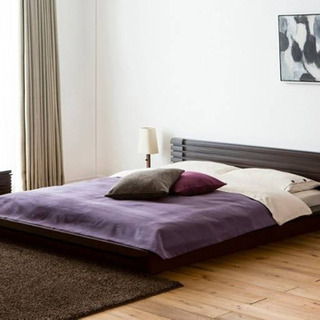 高品質ローベッド　a.flat コト・ローベッドv01クイーンサイズ