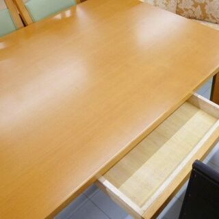 大塚家具 ダイニングセット 4人掛け 引き出し収納付き 幅120×奥行80×高 