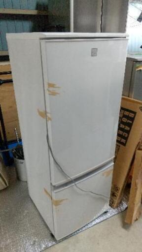 【中古品】SHARP 2016年 ノンフロン冷凍冷蔵庫