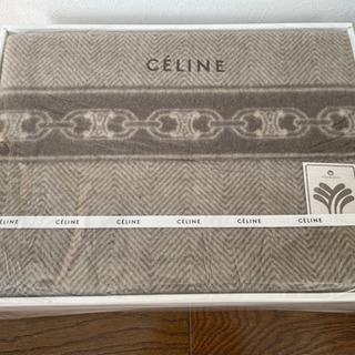 【急募！】CELINE セリーヌ ウール毛布 140cm×200...