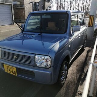 スズキラパン、4WD, 15年式ブルー − 北海道