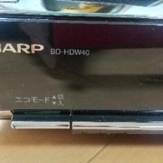 無料 SHARP AQUOS BD-HDW40 リモコン無しジャンク品