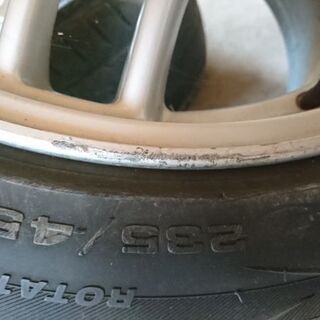 33GT-R 純正ホイール 2本 タイヤ死んだやつ着けてます