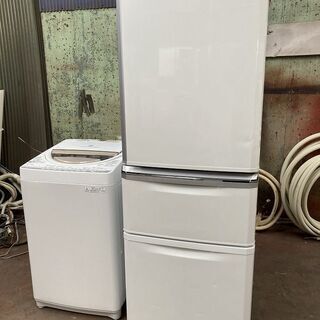 三菱電機,MR-C34Z,冷蔵庫,2016年製,335L,東芝,AW-6G2,2015年製,6.0kg,中古,東京都内近郊、名古屋市内近郊無料配送いたします