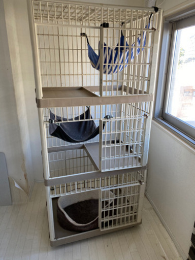 猫 ネコ 大型ゲージ 3階建 キャットタワー