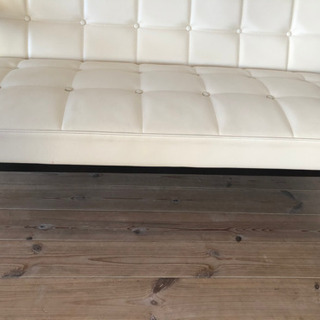 カリモク】ホワイトソファー