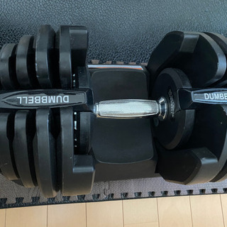 可変式ダンベル40kg×2、ベンチ、マット