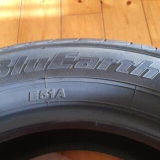 値下げ！！【ほぼ新品！走行20km！表面トゲ有有】225/60R17 ブルー 