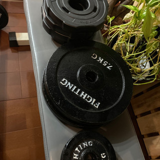 ベンチプレス　セット　7.5×2 5.0×2 2.5×2 1.5×4 1.25×2