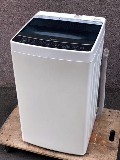 ㉞【6ヶ月保証付】19年製 ハイアール 4.5kg 全自動洗濯機 JW-C45A【PayPay使えます】