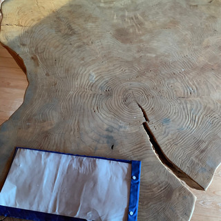 【ネット決済】一枚板テーブル（イチョウの木）