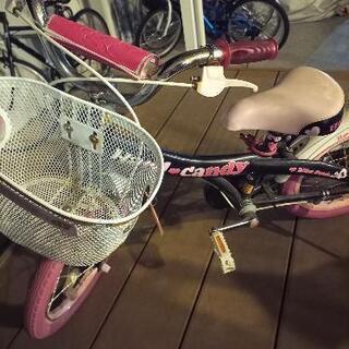 16インチ女の子自転車ヘルメット付き!!