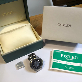 お値下げ　シチズン　EXCEED 電波時計　確認可