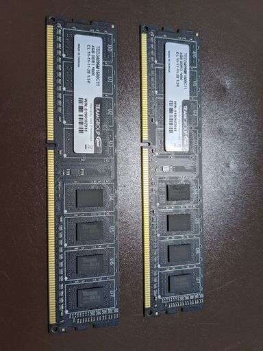 Team デスクトップ用メモリー Ddr3 1600mhz Pc3 ecoパッケージ 8gb 4gbx2 なぎ 浦安のメモリー カードの中古あげます 譲ります ジモティーで不用品の処分