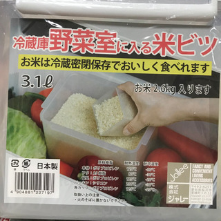 冷蔵庫に入る米びつ 日本製