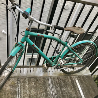 【要修理】ビアンキ自転車ロードバイククロスバイク　チェレステカラー