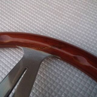 【ビンテージ】ナルディ クラシック　ウッド　ステアリング　36.5cm ナルディ NARDI クラシック 36.5φ ウッドステアリング 旧車 当時物 33