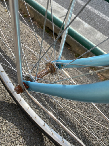 【お取引中】電動自転車 アシスト自転車 新品パーツあり Panasonic 水色 26インチ