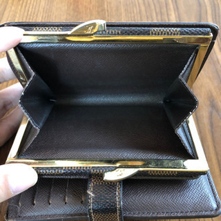 ダミエ　がま口財布