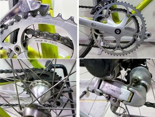 希少! LEGNANO 535mm 2×8 700×23 黄緑 クロモリ CAMPIONE DEL MONDO