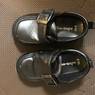 フォーマル　黒　靴　16.0